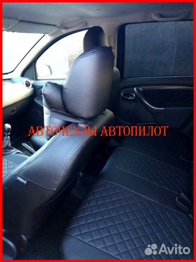 Чехлы Автопилот Renault Arkana из экокожи чёрные