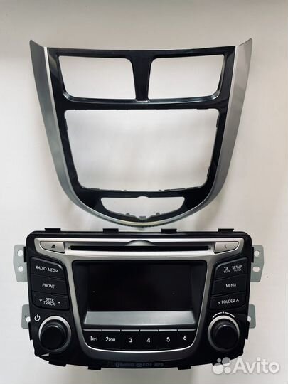 Штатная магнитола Hyundai Solaris (bluetooth)