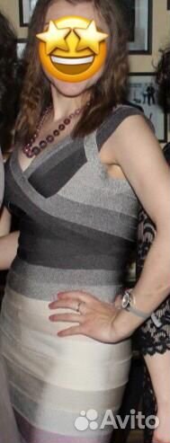 Нарядное платье-утяжка, размер 44