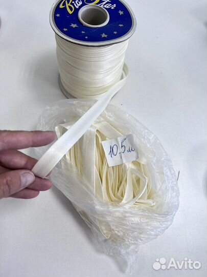 Косая бейка крем и беж