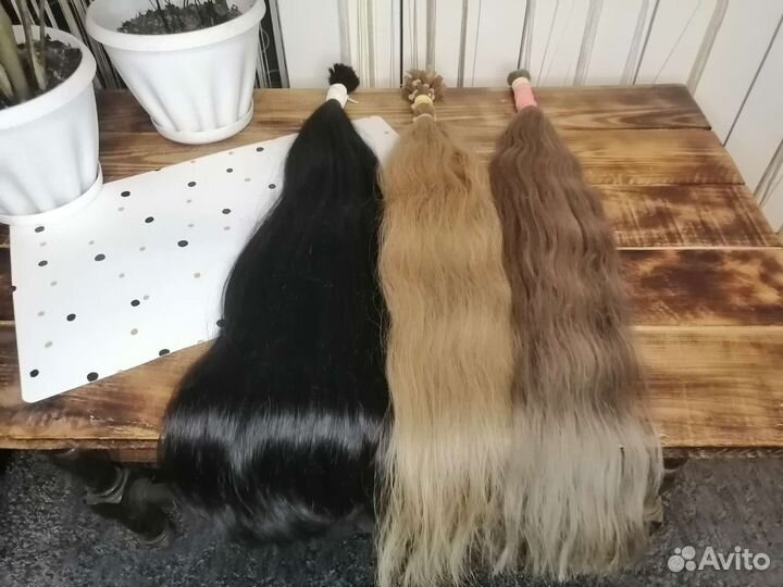 Волосы для наращивания 60 см натуральные