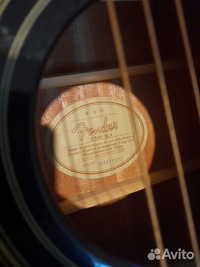 Гитара акустическая Fender CD-60