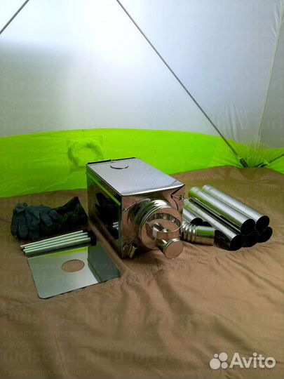 Печь туристическая Пошехонка Малая на 15 л. c 3Д э