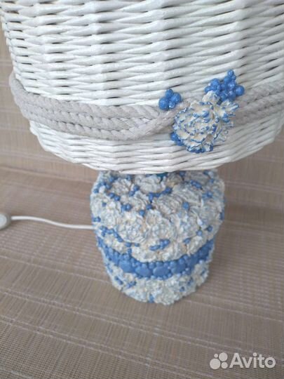 Лампа-торшер настольный ручной работы