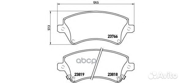 Колодки тормозные дисковые передн. toyota corol