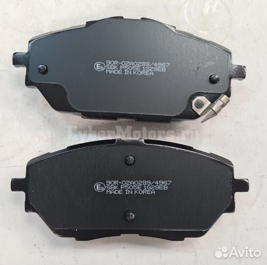 Колодки тормозные toyota CH-R 18- передние