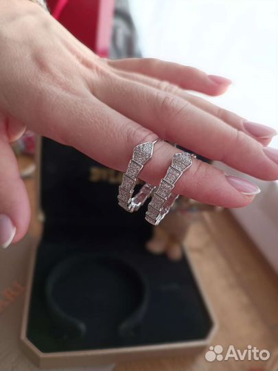 Набор браслет серьги bulgari