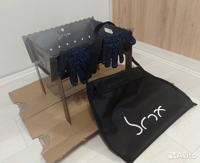 Мангал походный сборный складной с сумкой