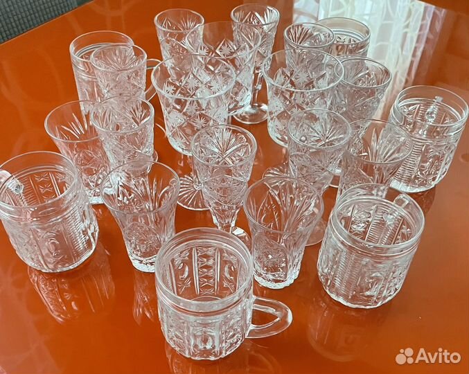 Хрусталь кружки, фужеры, стопки