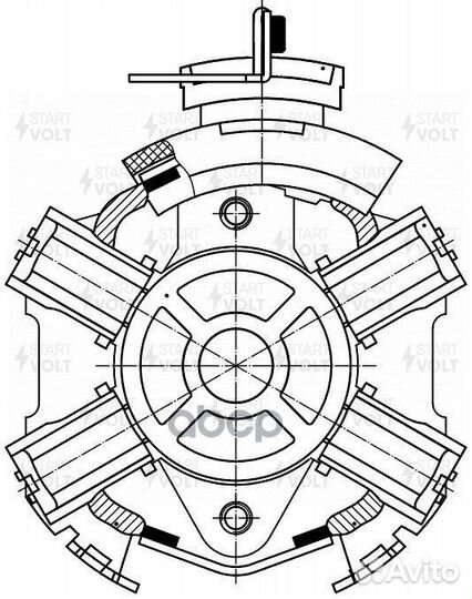 Узел щеточный стартера VBS1001 startvolt