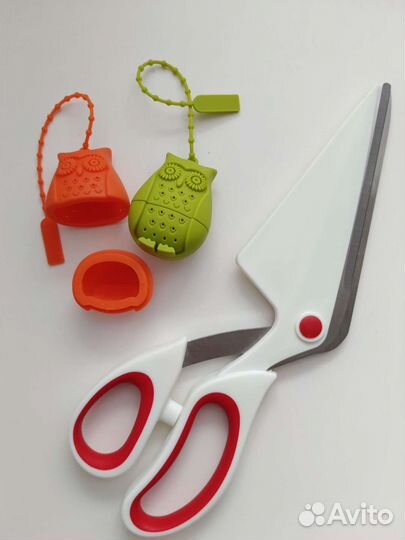 Ножницы для пиццы и ситечко для чая