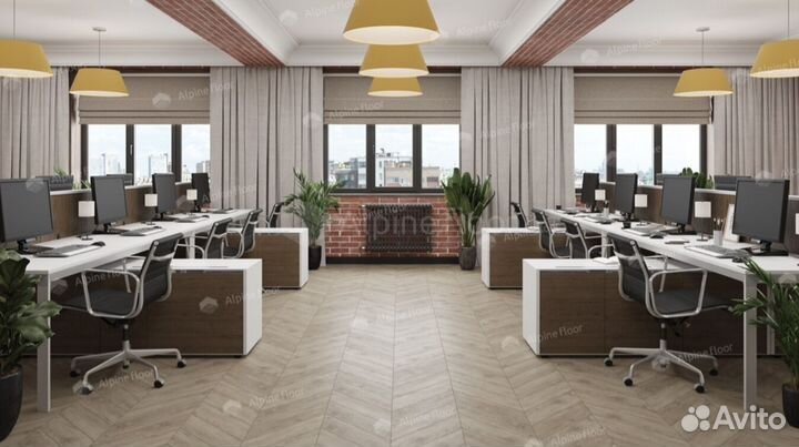 Alpine floor LVT Карите Chevron