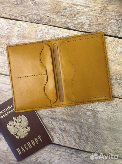 Обложка на паспортДокхолдер натуральная кожа