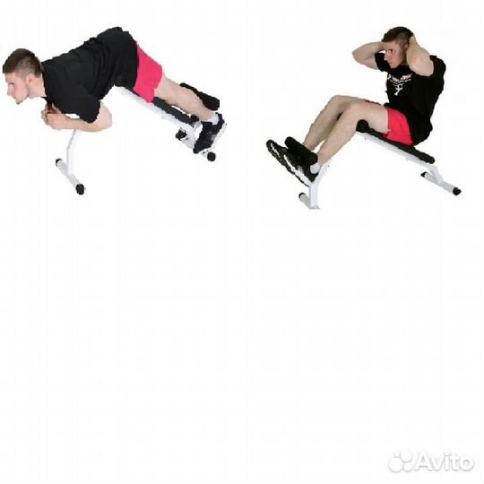 Скамья для пресса 2в1 +гиперэкстензия RP
