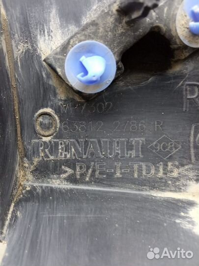 Накладка крыла передняя правая Renault Kaptur