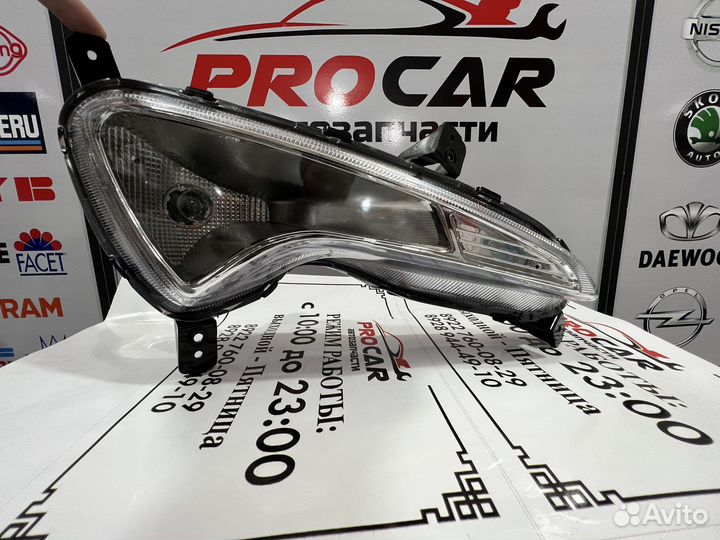 Противотуманки на hyundai solaris 1