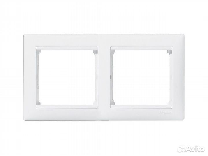Рамка Legrand Valena 2 поста белая