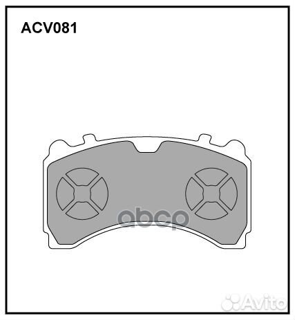 Колодки тормозные дисковые WVA (29244) HCV ACV0