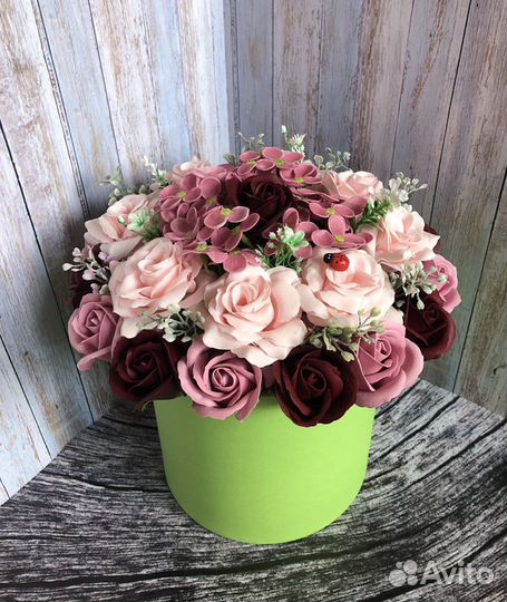 Букет из мыльных цветов