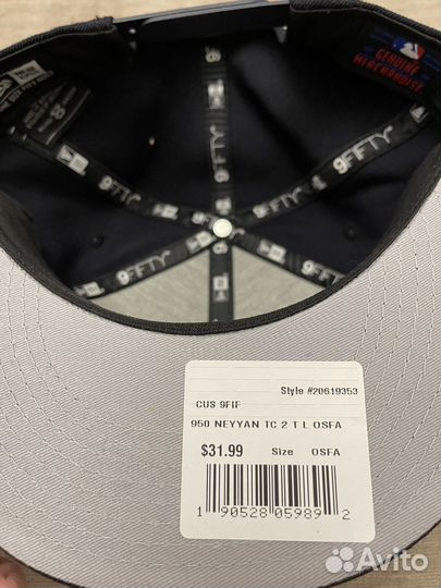 Бейсболка New Era NY