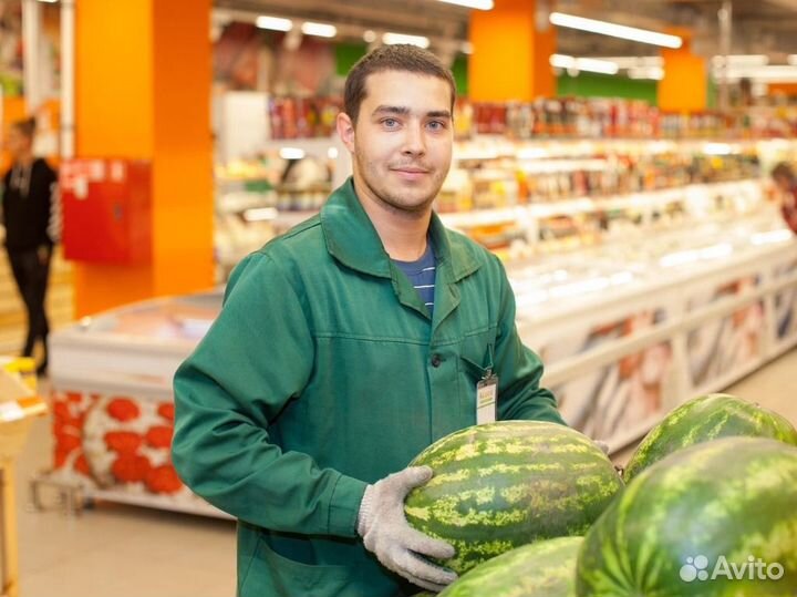 Работа на выкладке товаров