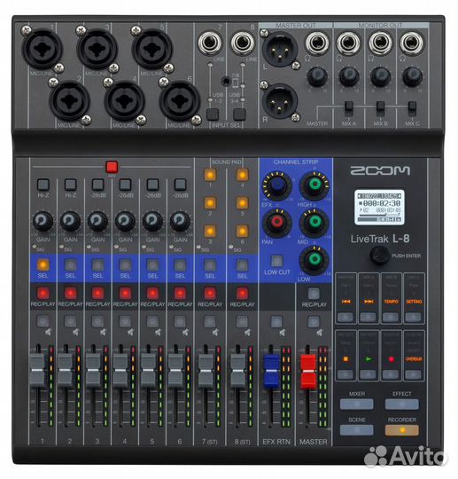 Микшерная консоль Zoom L-8 LiveTrak