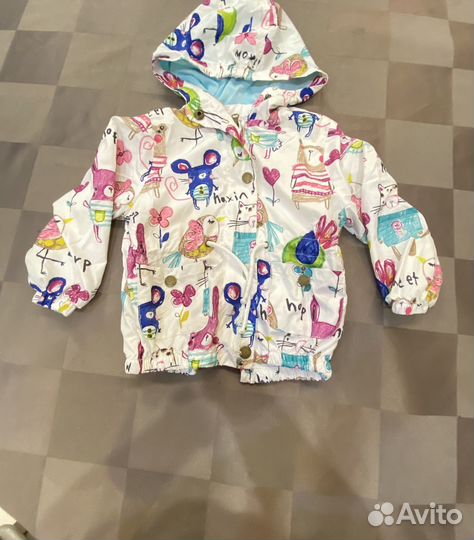 Комбинезон и ветровка на девочку 86