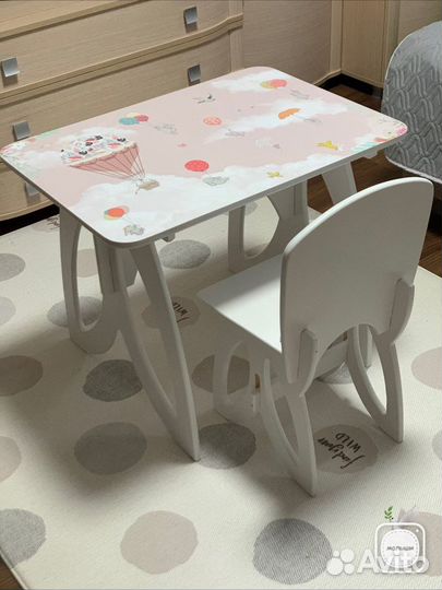 Детский стол и стул новый