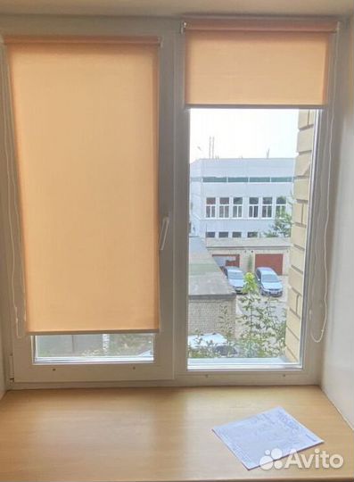 Рулонные шторы зебра в коробе V0451