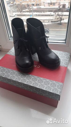 Ботильоны из натуральной кожи