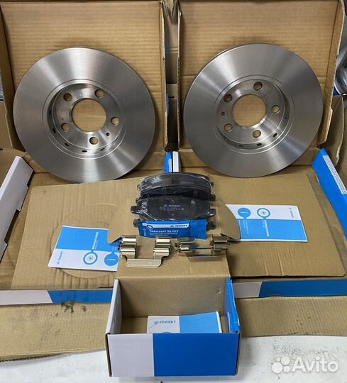 Тормозные диски и колодки перед. Polo/Rapid