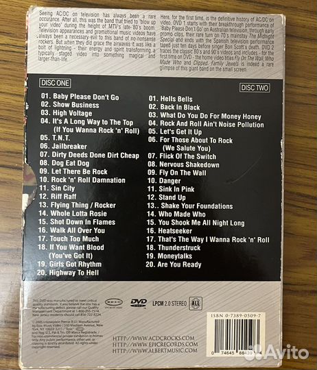 AC/DC Family jewels DvD cd диск 2005г