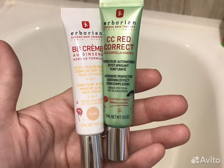 Erborian bb clair end CC Red correct