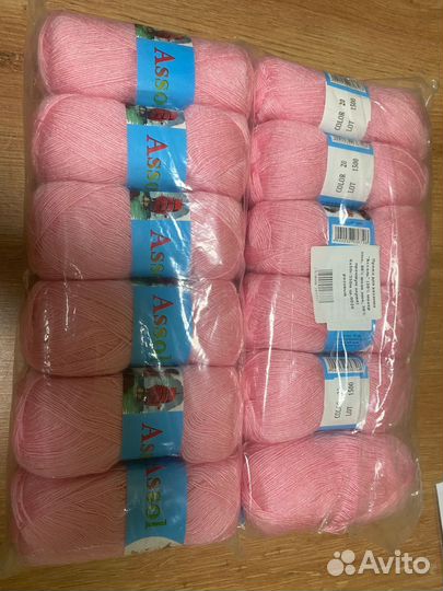 Пряжа для вязания мохер