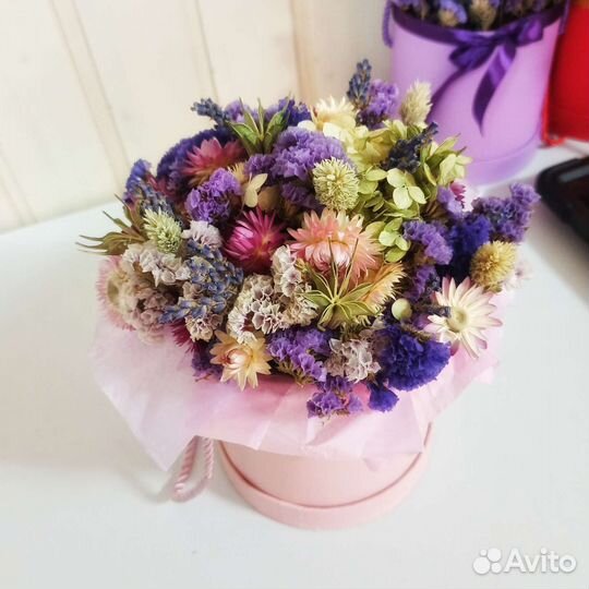 Букет цветы сухоцветы, композиция из сухоцветов