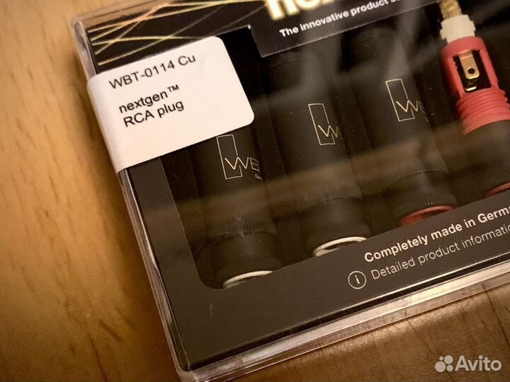 WBT 0114 Cu RCA коннекторы новые оригинал