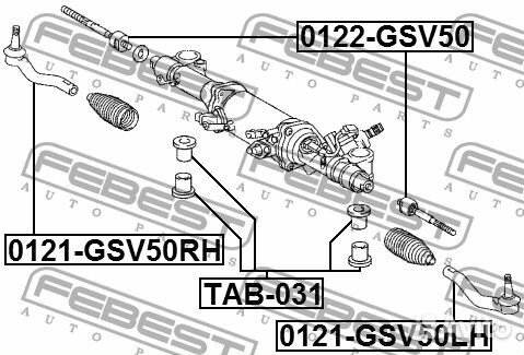 Втулка рулевой рейки