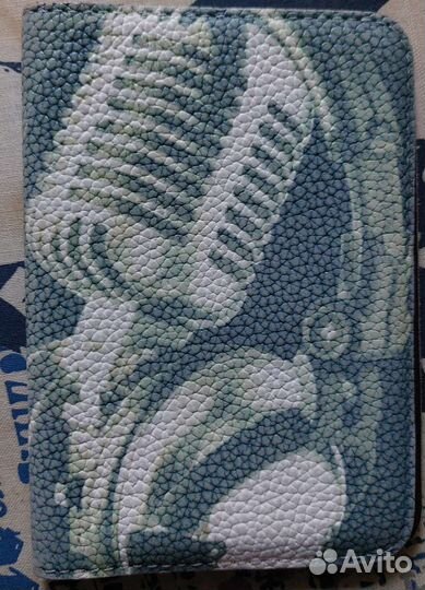 Обложка на паспорт кожа с принтом