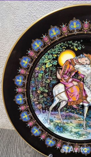 Фарфоровая настенная тарелка,villeroy & boch