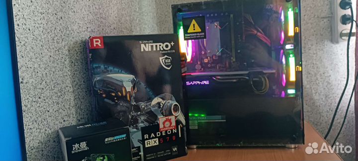 Игровой пк 8 ядер / 16Gb / RX570 8 Gb / Hdd 930Gb