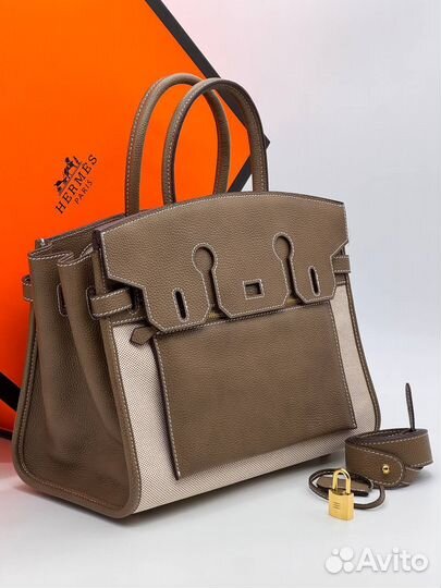 Сумка женская Hermes Birkin 30 Togo /канва