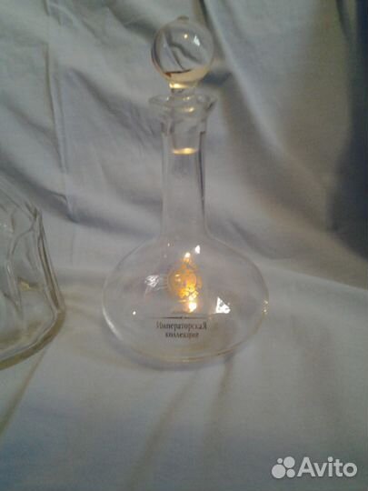 Бутылка графин из под бренди водки штоф