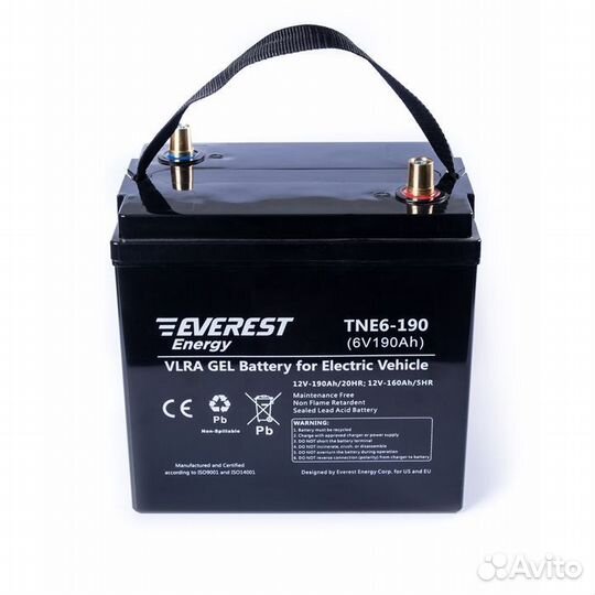Тяговый аккумулятор everest TNE 6-190