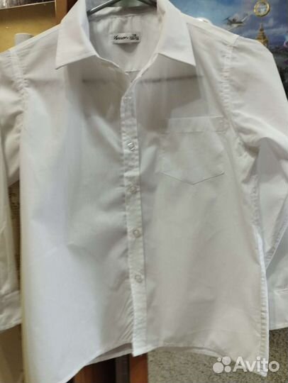 Рубашка белая 128-134
