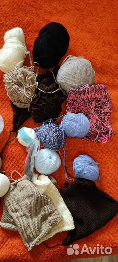 Спицы пряжа крючки набор для вязания