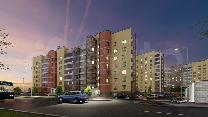 2-к. квартира, 57,7 м², 3/10 эт.