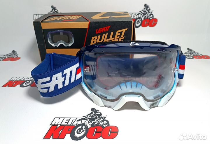 Очки кроссовые leatt Velocity 4.5 Royal / Clear