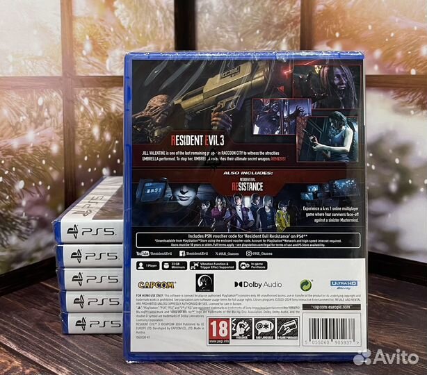 Resident Evil 3 Remake PS5 Новый диск