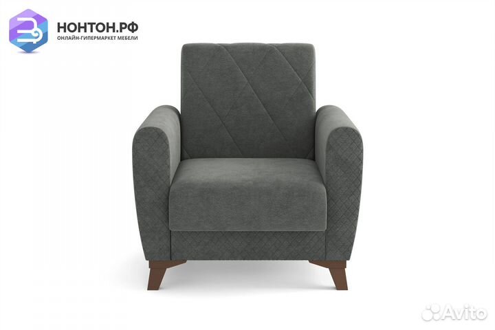 Кресло Эдвин серое