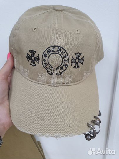 Кепка Chrome Hearts с пирсингом (Стильная)